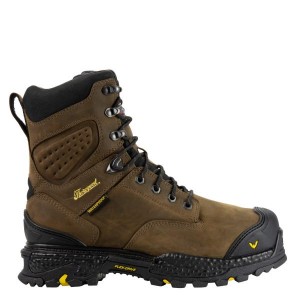 Thorogood INFINITY FD SERIES – 8" Studhorse Insulated 防水 安全 つま先 Boot メンズ 防水ブーツ ブラウン | DQT-7678